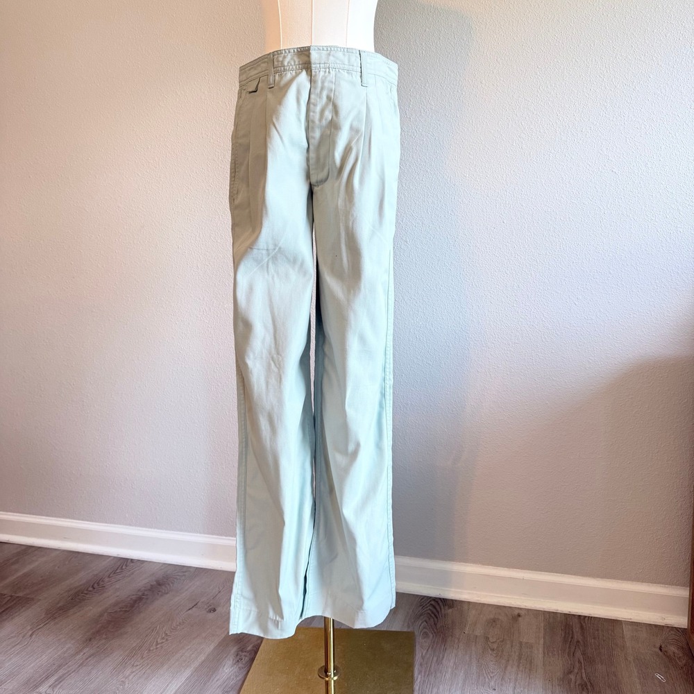 Marc Jacobs Classic Vintage Inspired Y2K Cotton Trousers Sage Green 28x34